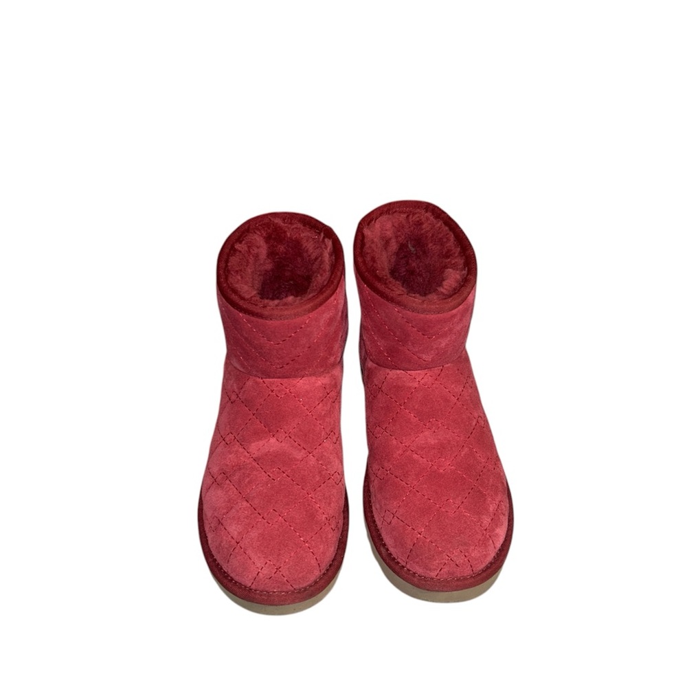Women's Red Quilted Boots